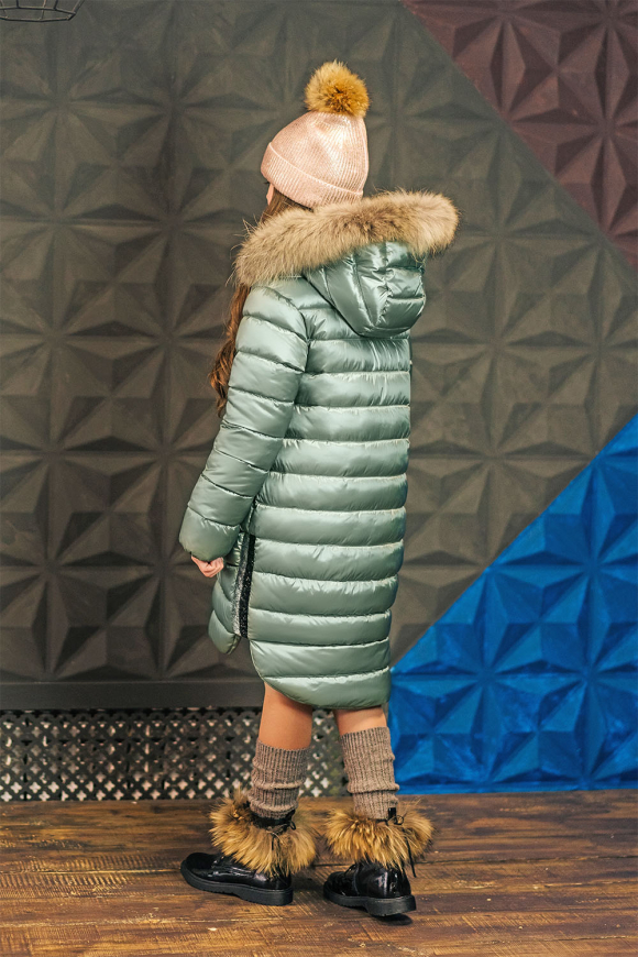Пальто для девочки GnK ЗС-821 фото